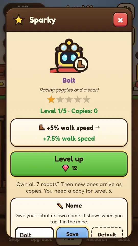 A rare robot with its own bonus